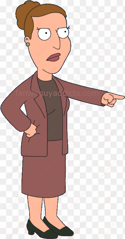 angela-pointing - angela family guy