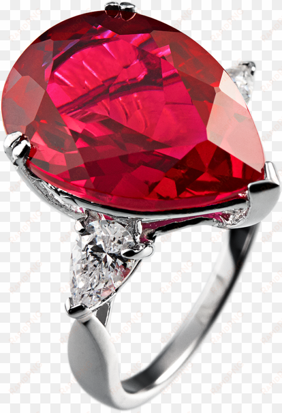 angelina red cocktail ring - red ring