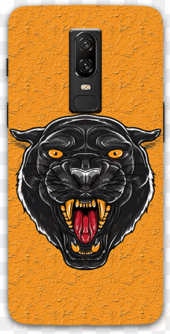 angry black panther face oneplus 6 mobile case - mobile phone