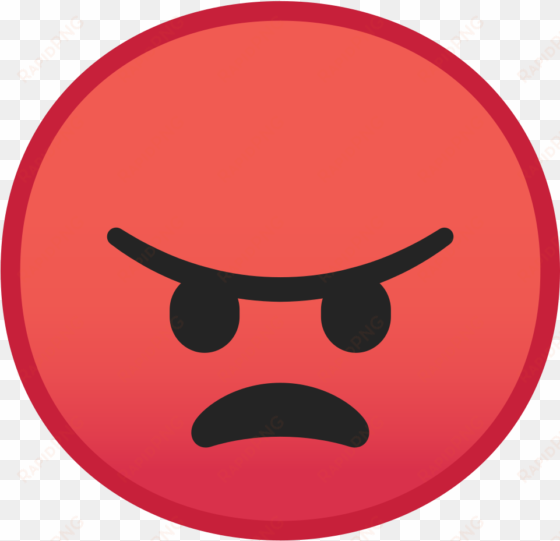 angry face icon - angry red emoji png