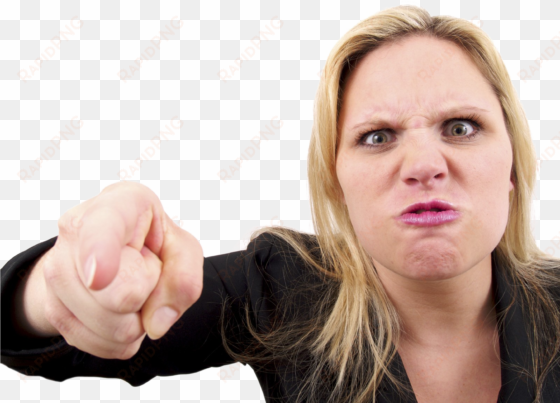 angry person png photos - angry woman
