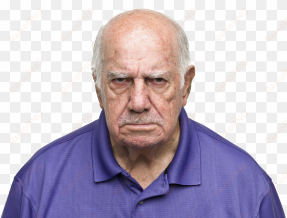 angry person transparent png - different expressions old man