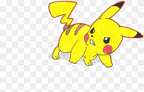 angry pikachu png clipart - pikachu