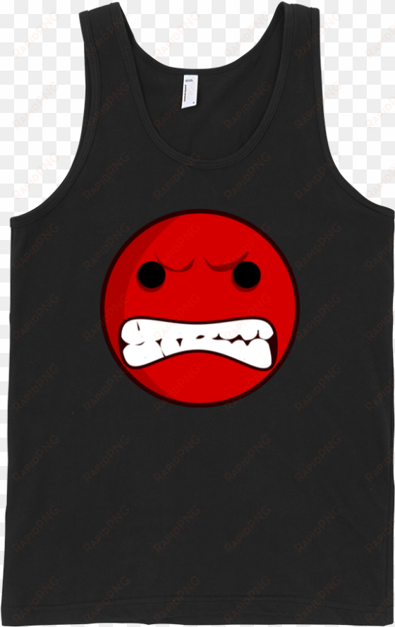 angry smiley fine jersey tank top unisex by - people i want to punch in the face notebook journal