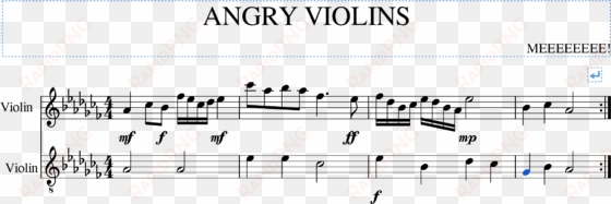 angry-violins - straßen auf und nieder noten