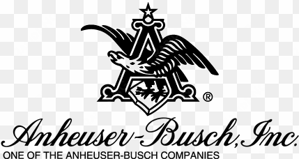 Anheuser Busch - Anheuser Busch Logo Black And White transparent png image