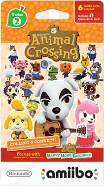animal crossing cards series 2 wii u, switch, 2ds/3dsanimal - animal crossing amiibo cards pack