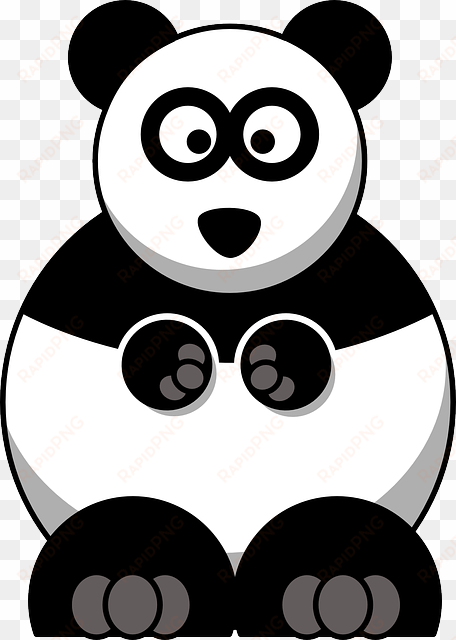 animals, baby, face, cartoon, funny, bear, cute, fat - cartoon panda clipart