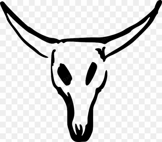 animals, skull, cartoon, cow, cattle, mammals, bull - cow skull clipart