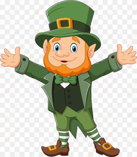 animated leprechaun holding his hands out - imagen de un duende