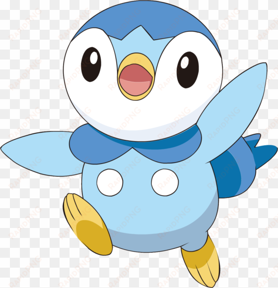 anime boy clipart goth - piplup pokemon