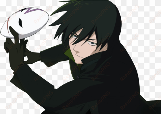 anime boy clipart skinny - darker than black hei art