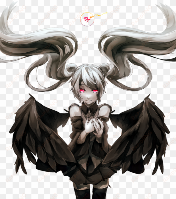anime demon horns png graphic stock - scary demon anime girl
