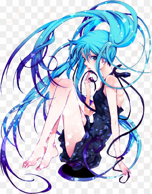 anime girl png transparent - hatsune miku anime png