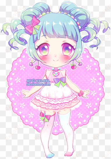 annie transparent blush - anime chibi girl by neko rina