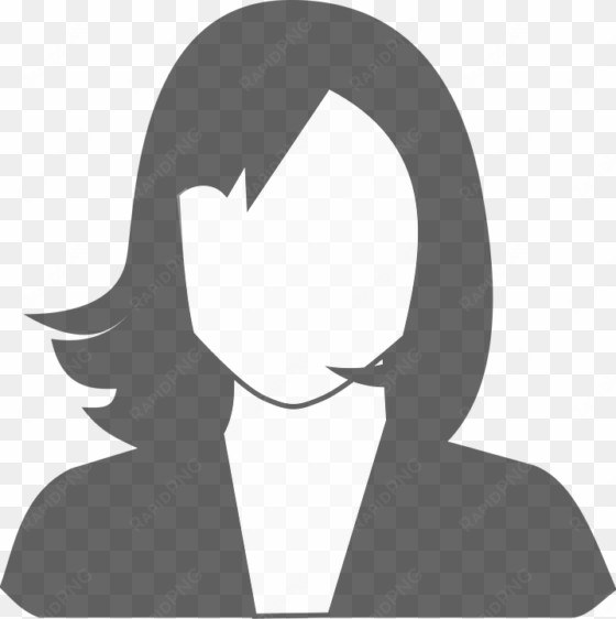 anonymous clipart female - woman icon black and white