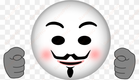Anonymous Emoji Anonymous Mask, Emojis, Emoticon, Stickers, - Anonymous Emoji transparent png image