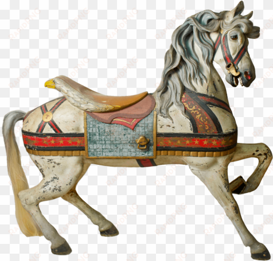 antique carousel horse - vintage carousel horse png