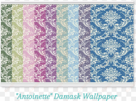 antoinette damask wallpaper - retro style