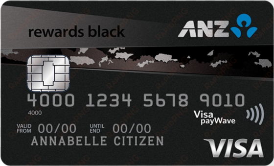 anz rewards black credit card - pink anz card