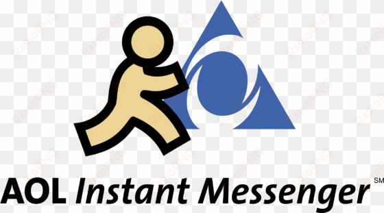 aol instant messenger logo png transparent - instant messenger de aol