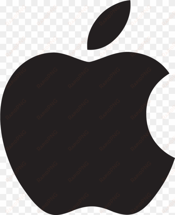 apple 1998 logo - black apple logo png