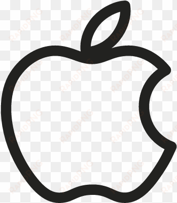 apple big logo ⋆ fre - apple logo outline vector