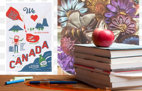apple for teacher - now designs dishtowel o canada