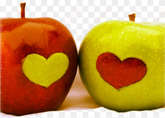 apple-hearts - heart apples