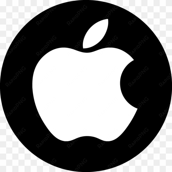 apple logo black rounded png image - apple png transparent logo