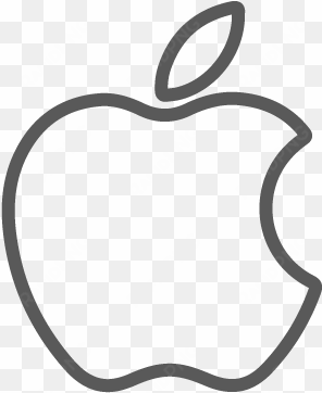apple logo png white picture library library - apple logo outline png