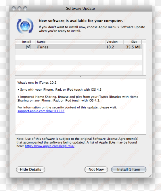 apple releases itunes - software update