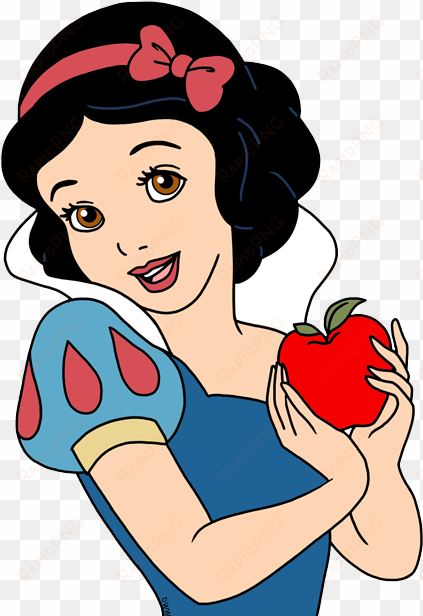 apple snow white, apple - snow white with an apple