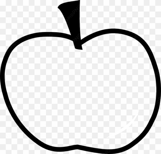 apple worm clip art vector - outline of an apple