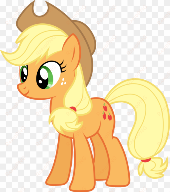 applejack mlp - my little pony character png
