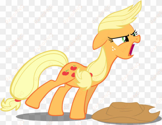 Applejack Screaming And Yelling By Caliazian-d5lvcb4 - My Little Pony Applejack Scream transparent png image