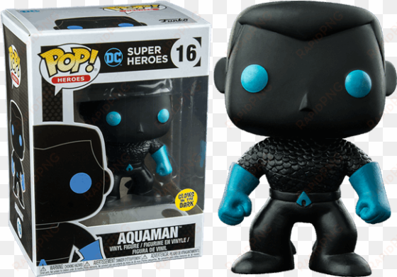 aquaman silhouette glow in the dark pop vinyl figure - funko pop aquaman glows