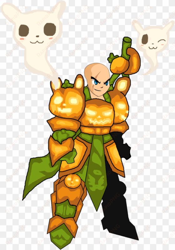 aqw graveyard kawaii soul bunny pumpkin armor by teamlpsandacnl - comics