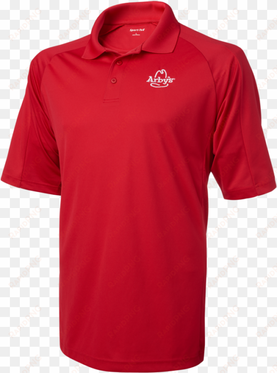 arby's golf polo men's - red white shirt sports
