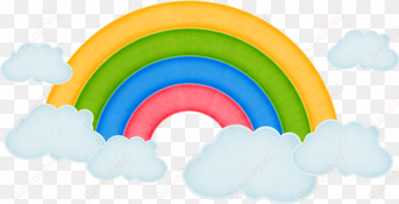 Arcoiris Con Nubes Png - Rainbow transparent png image