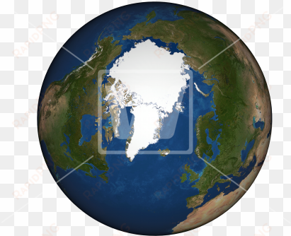 arctic circle - north pole - earth