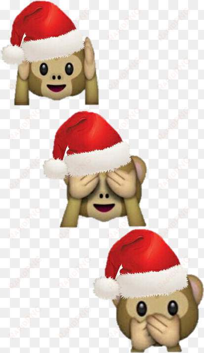 ariana grande clipart monkey - christmas emoji