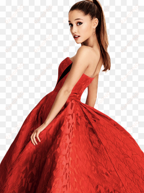 ariana grande png by dannygleek-d8a6kec - ariana grande photoshoot red dress