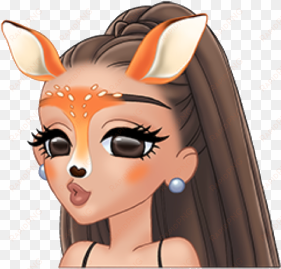 Arimoji Snapchatfilter Snapchat Filter Cute Foxfilter - Ariana Grande Emoji transparent png image