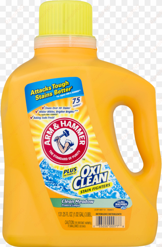 arm & hammer clean meadow detergent plus oxiclean stain - arm and hammer