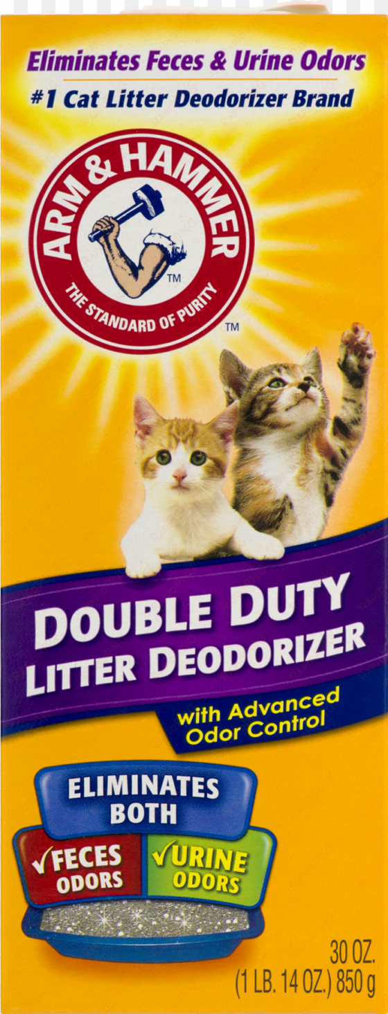 arm & hammer double duty cat litter deodorizer with - arm & hammer double duty litter deodorizer - 30
