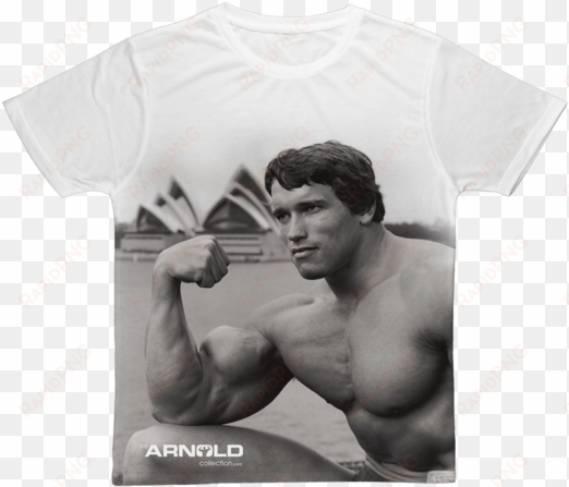 arnold operahouse ﻿classic sublimation adult t-shirt - arnold schwarzenegger body hd