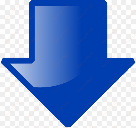 arrow blue down clip art - blue arrow pointing down