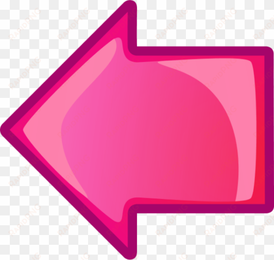 arrow left red png transparent - pink arrow to the left