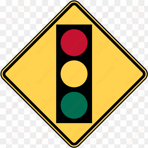 arrow traffic light ahead - traffic light road sign